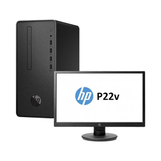 HP Pro 300 G6 MT i3-10100 4GB 1TB FreeDos + Ecran P22v  12M