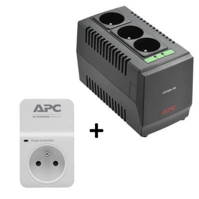 APC Line-R 100VA + APC Essential SurgeArrest 1 outlet 230V France