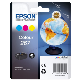 EPSON Monobloc Globe 267 - encre DURABrite Ultra 3 couleurs WF 100