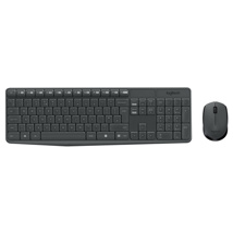 Logitech® MK235 Wireless Keyboard and Mouse - GREYFRA - 2.4GHZ - N/A - CENTRAL - (GREY KEYS GREY BTM