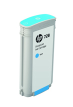 HP 728 130-ml Cyan DesignJet Ink Cartridge HP Designjet T730/T830